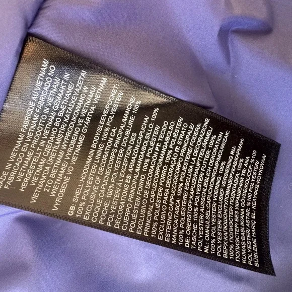 The North Face Lavender Hooded Rain Jacket - Picture 5 of 6